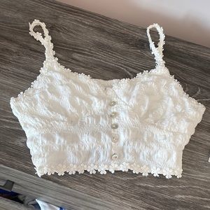White Crop Top